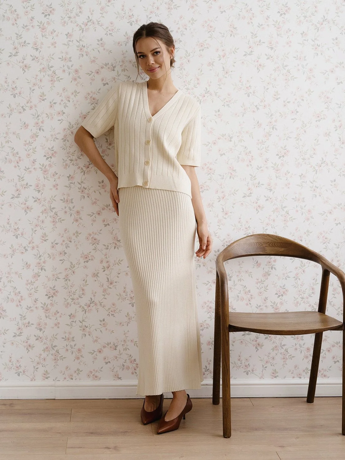 Кардиган цв.сливочный