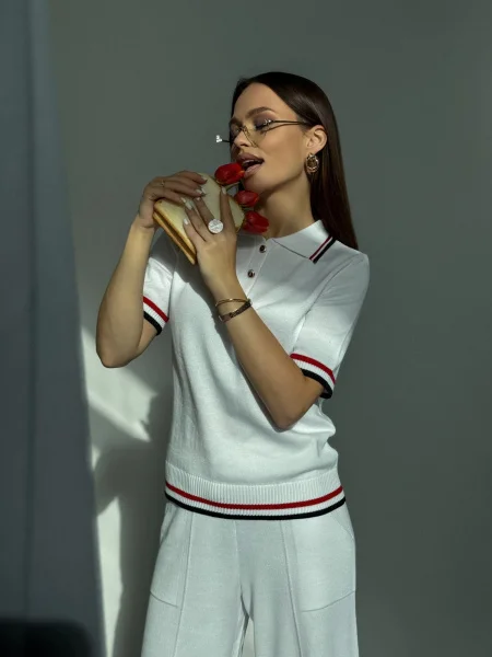 Костюм Aesthetics цв.Белый ( поло и брюки можно купить отдельно) - в фирменном магазине спортивной одежды Brillante.by