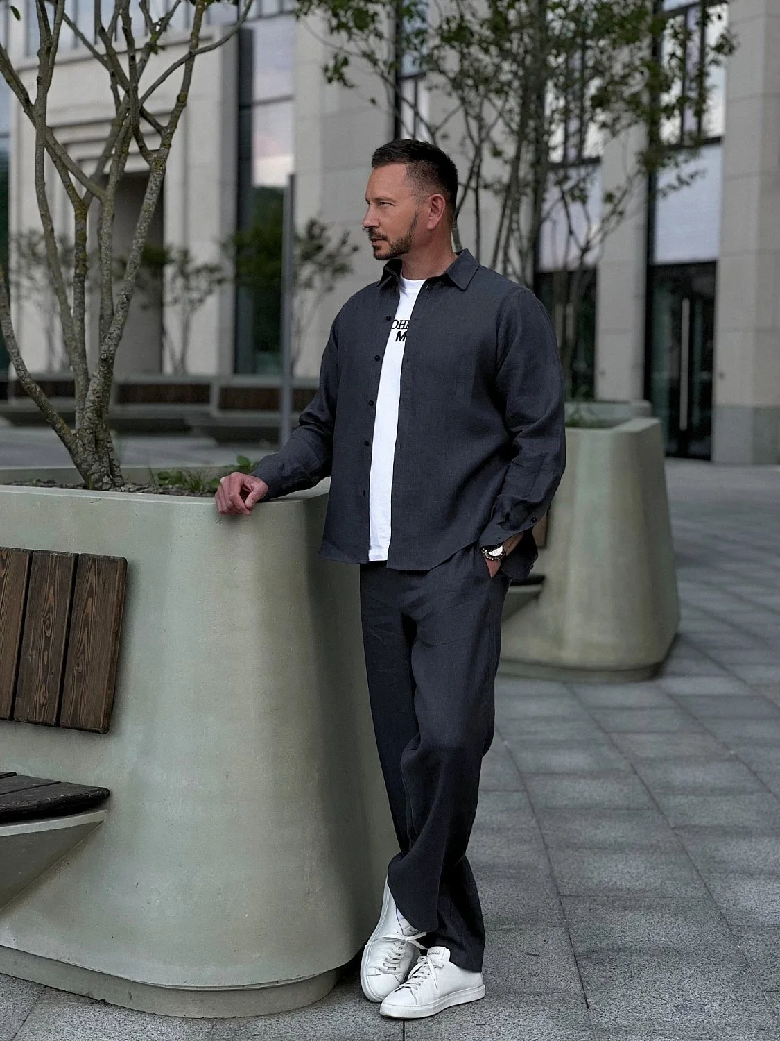 Костюм рубашка, брюки цвет Графит  (можно купить отдельно)