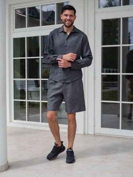 Костюм рубашка с шортами цвет Графит  (можно купить отдельно) - в фирменном магазине спортивной одежды Brillante.by