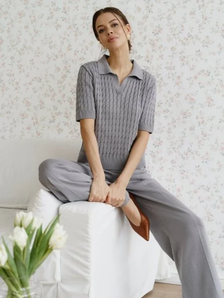 Поло цв.серый