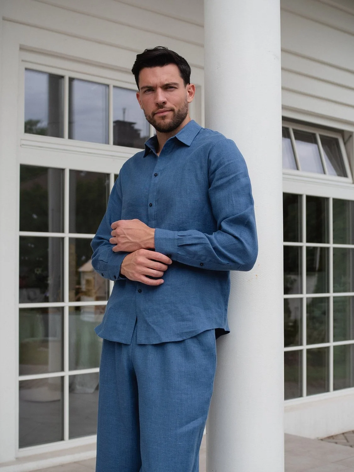 Костюм рубашка, брюки цвет Синий  (можно купить отдельно)