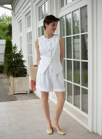 Шорты с отворотом цвет белый Купить Шорты с отворотом цвет белый в фирменном магазине спортивной одежды Brillante.by