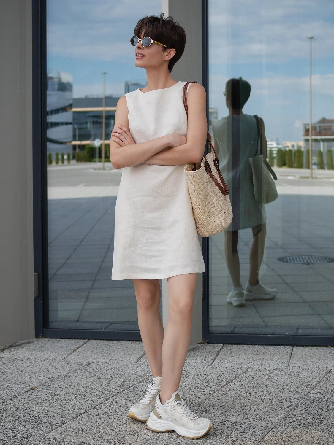 Платье футляр цвет Сливочное масло