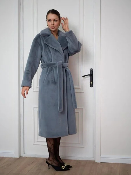 Шуба халат цвет Серо-голубой Шуба халат цвет Серо-голубой - в фирменном магазине спортивной одежды Brillante.by