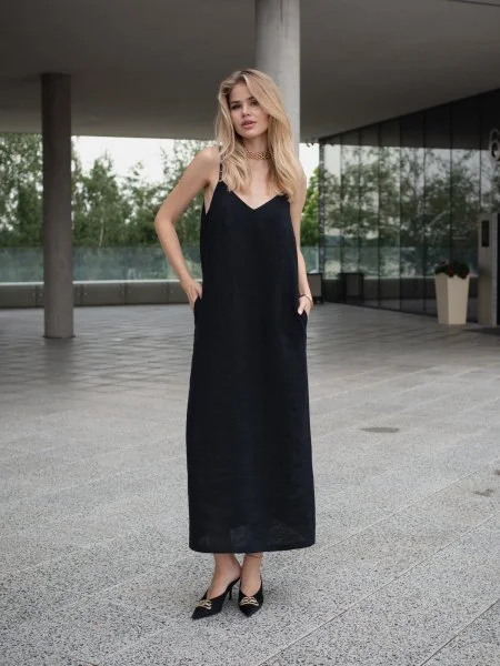 Платье комбинация цвет Чёрный - в фирменном магазине спортивной одежды Brillante.by