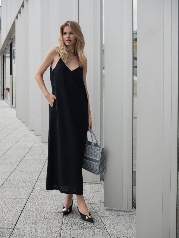 Платье комбинация цвет Чёрный