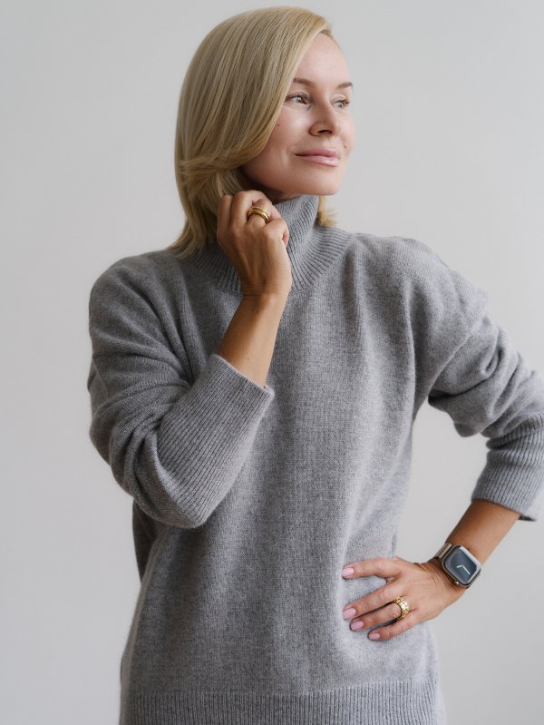 Свитер из ангоровой шерсти цвет Серый