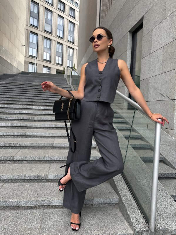 Костюм с жилетом цвет Графит (жилет и брюки можно купить отдельно)