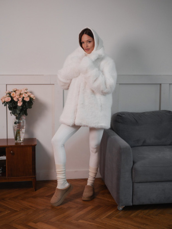 Купить Шуба песец цвет белый в фирменном магазине спортивной одежды Brillante.by