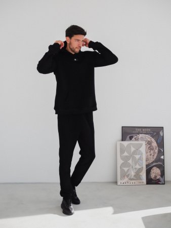 Купить Костюм утеплённый с флисовым подкладом цвет ЧЕРНЫЙ в фирменном магазине спортивной одежды Brillante.by