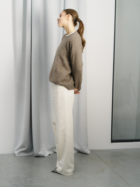 Свитер кашемировый цв. Бежево-коричневый - в фирменном магазине спортивной одежды Brillante.by