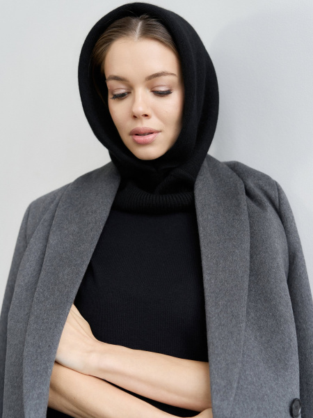 Капор ангоровый цвет Чёрный - в фирменном магазине спортивной одежды Brillante.by