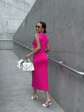 Купить Платье трикотажное CHIC цв. ослепительный розовый в фирменном магазине спортивной одежды Brillante.by