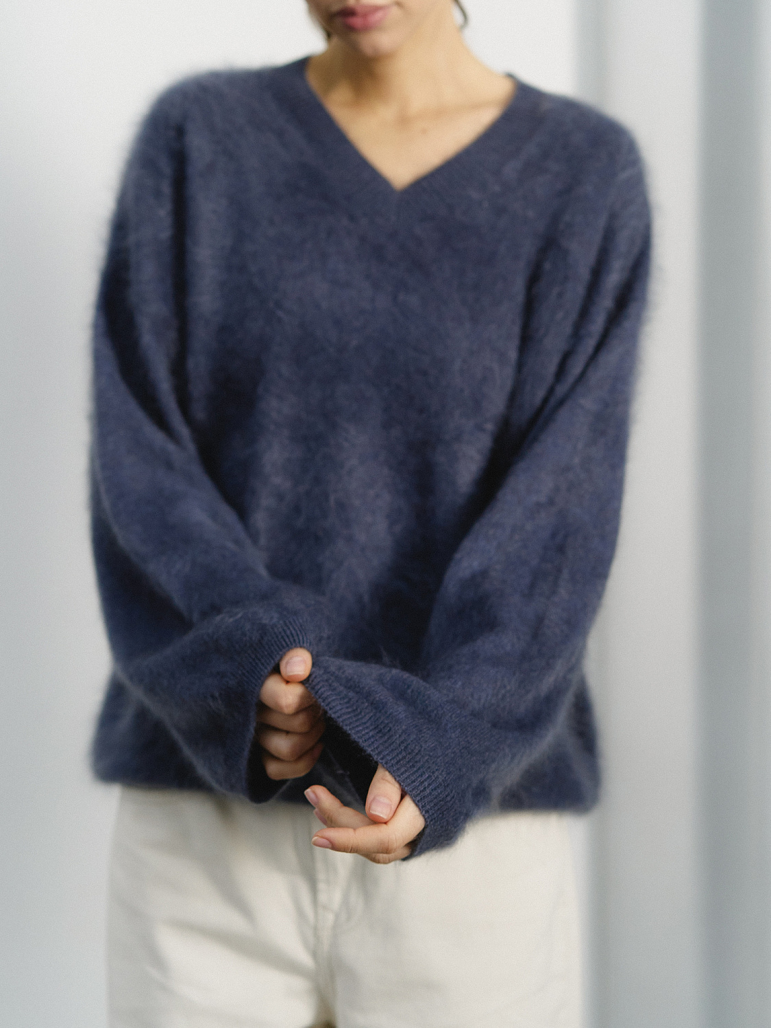 Свитер кашемировый цв.Глубокий синий